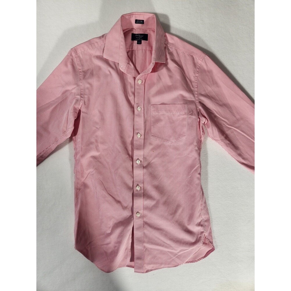 J Crew Shirt Mens L 14-14 1/2 Thompson Shirtings Long  Cotton Preppy Button Up
